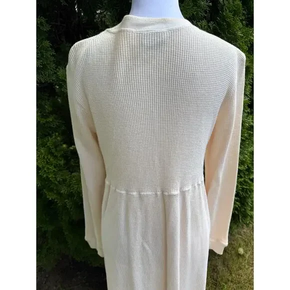 Vintage E.D. Lee Waffle Knit Dress Size Medium Made in the USA - Picture 5 of 8